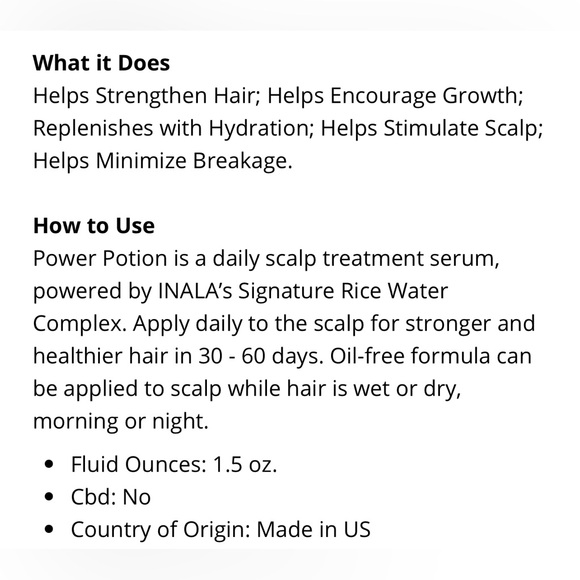 Inala Power Potion Rice Water - Picture 2 of 7